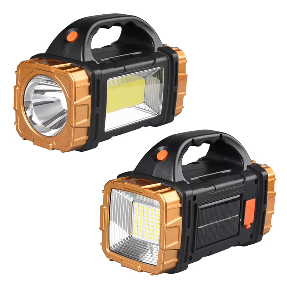 Camping Lantern USB Rechargeable IP44 Waterproof Camping Flashlight Power Bank Solar Powered Camping Torch for Outdoor Emergency