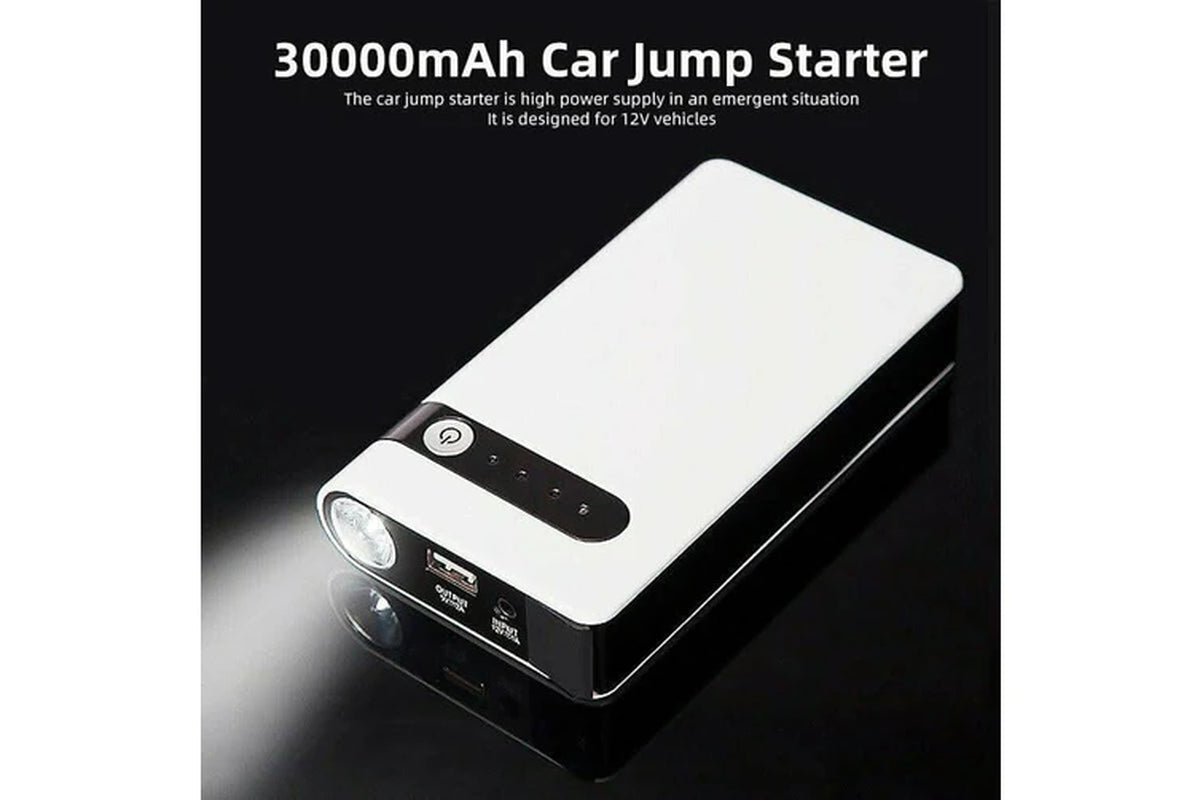 30000Mah Portable Car Jump Starter Pack Vehicle Booster Power Bank Battery Auto