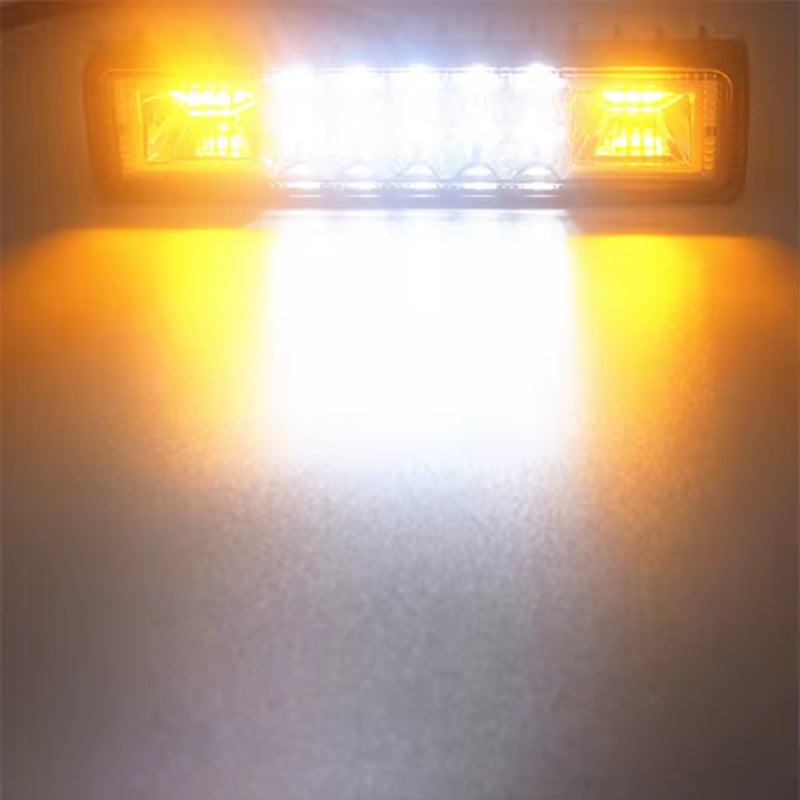 48W Strobe Flash LED Light Bar White Amber Blue Red for Offroad 4X4 ATV SUV Motorcycle Truck Trailer Car Accessories 12V