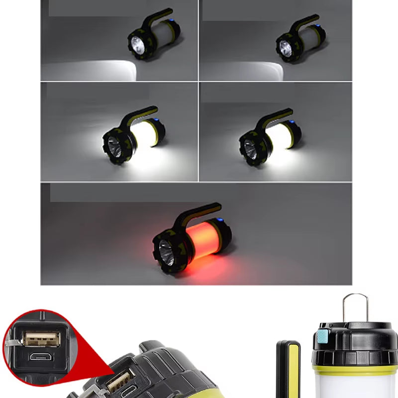 ZK30 Powerful Lantern Rechargeable LED Torch Camping Flashlight Waterproof Led Outdoor Portable Camping Lamp Torch Flash Light