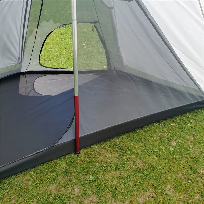 Poleless Portable Pyramid Tent Camping Outdoor Tent Mosquito Net Equipment Camping Supplies for 2-3 People