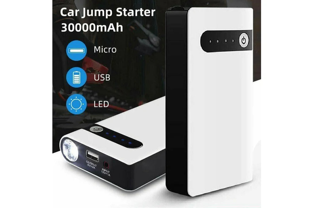 30000Mah Portable Car Jump Starter Pack Vehicle Booster Power Bank Battery Auto