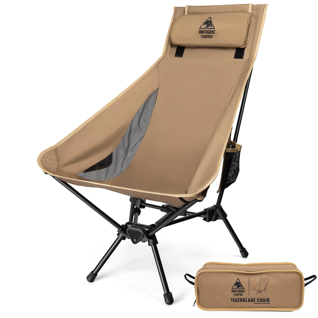 Portable Tigerblade Camping Chairs Outdoor Folding Fishing Chair for Trekking BBQ Parties Gardening Beach Indoor Use