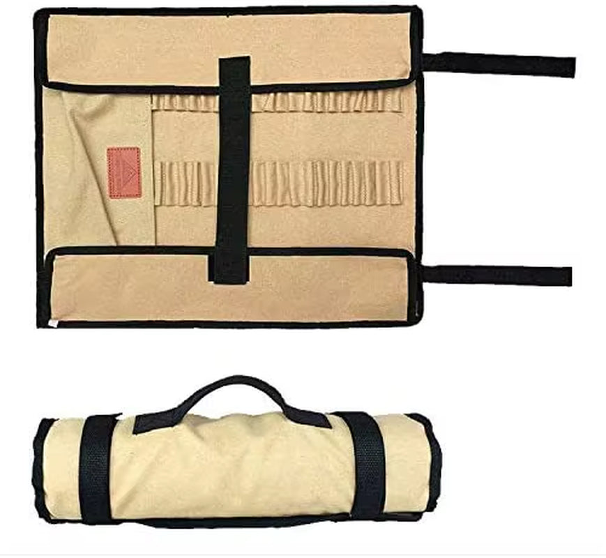 Camping Outdoor Strong Duty Canvas Tent Nail Storage Bag Tent Stakes Pegs Pouch (L)