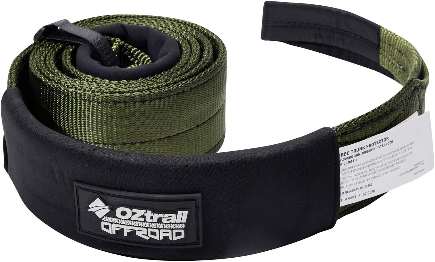 Offroad Tree Recovery Trunk Protector, 3M X 75Mm | 12T Minimum Break Strength, Protects Trees and Anchor Points