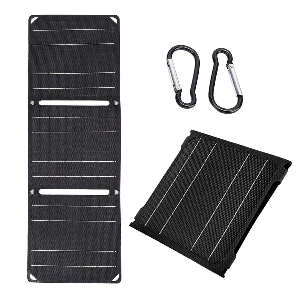 30W/40W 5V Portable Solar Panel Battery Phone Charger Foldable Small Power Emergency ETFE Panels for USB a C Power Bank
