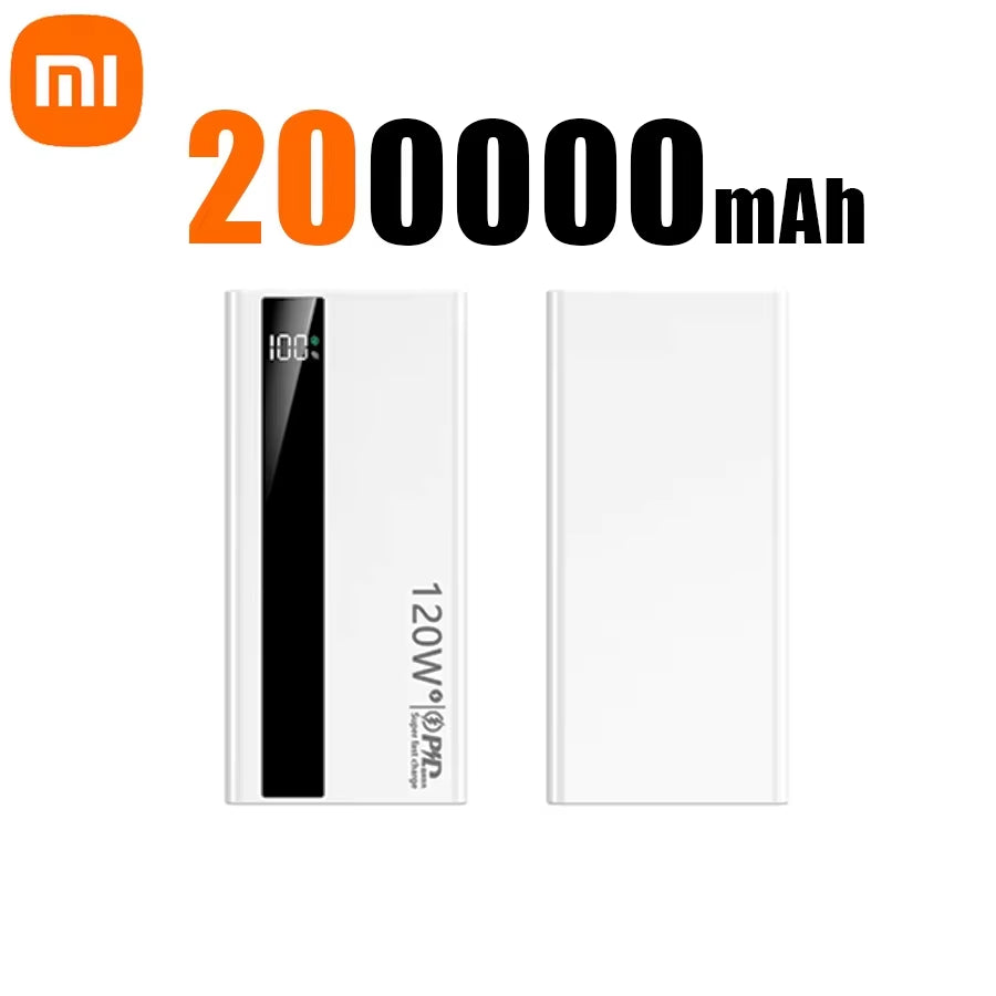 Xiaomi 500000Mah 120W Super Fast Charging High Capacity Power Bank External Battery Portable Battery Charger for Iphone Samsung