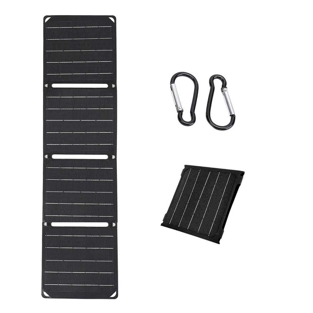 30W/40W 5V Portable Solar Panel Battery Phone Charger Foldable Small Power Emergency ETFE Panels for USB a C Power Bank