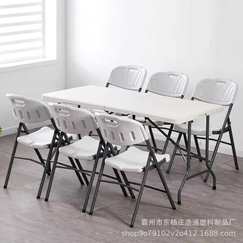 Outdoor Camping Folding Table Portable Office Stall Long Table Outdoor Folding Conference Foldable Camping