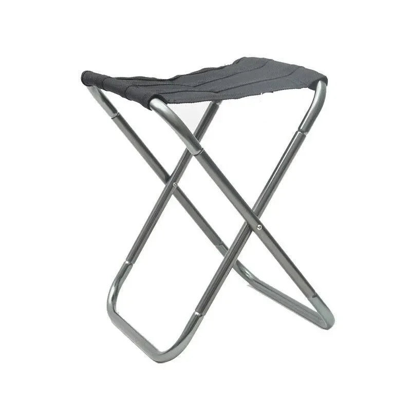 Outdoor Camping Chair Golden Aluminum Alloy Folding Chair with Bag Stool Seat Fishing Camping