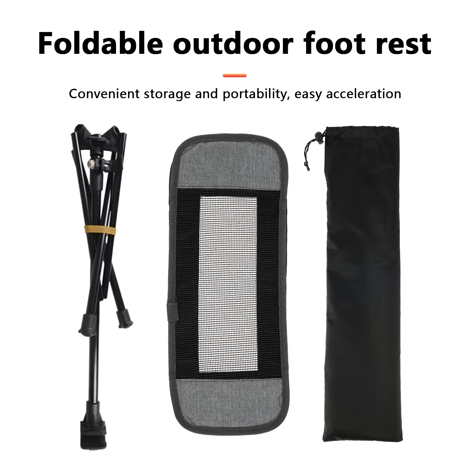 Camping Chair Foot Rest Foldable Camping Footrest Portable Camp Chair Footrest Retractable Camp Footrest Outdoor Hammock Chair