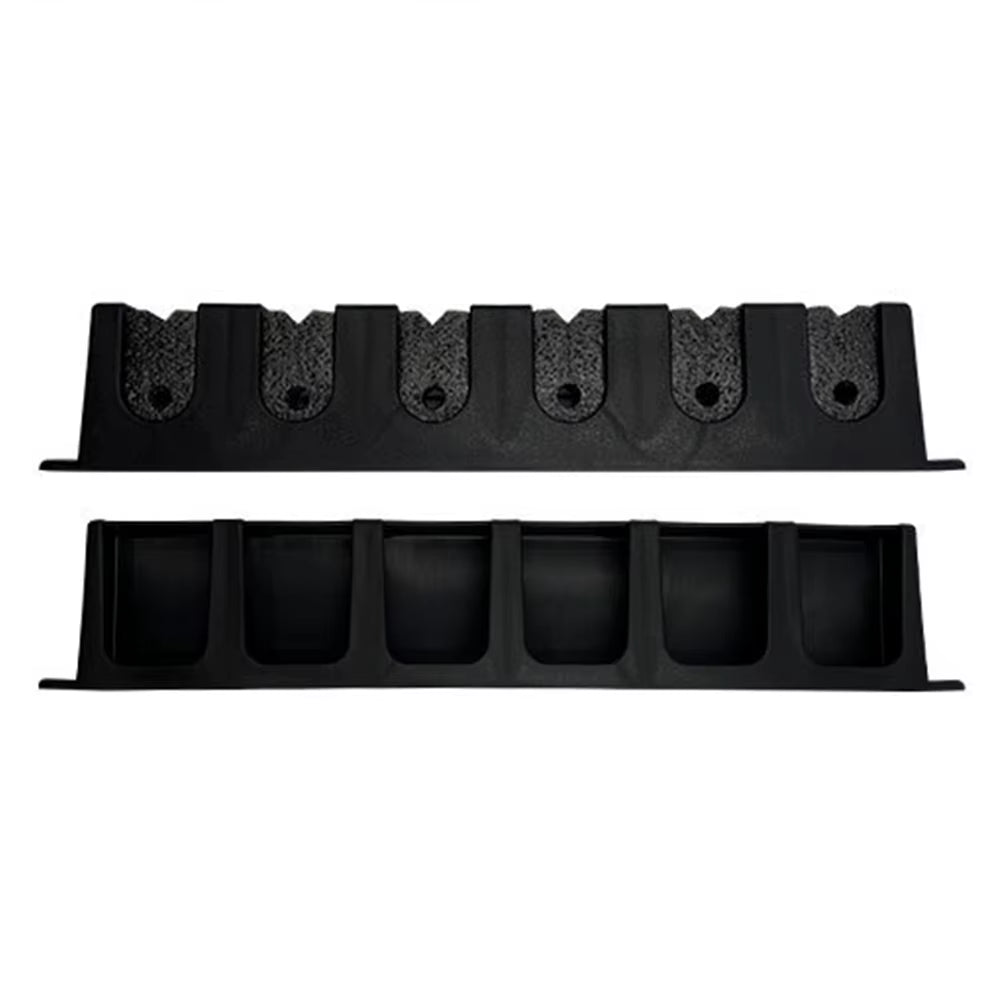 Wall Mount Fishing Rod Rack Vertical Fishing Pole Holders Store 6 Rods Fishing Pole Rack for Garage Wall