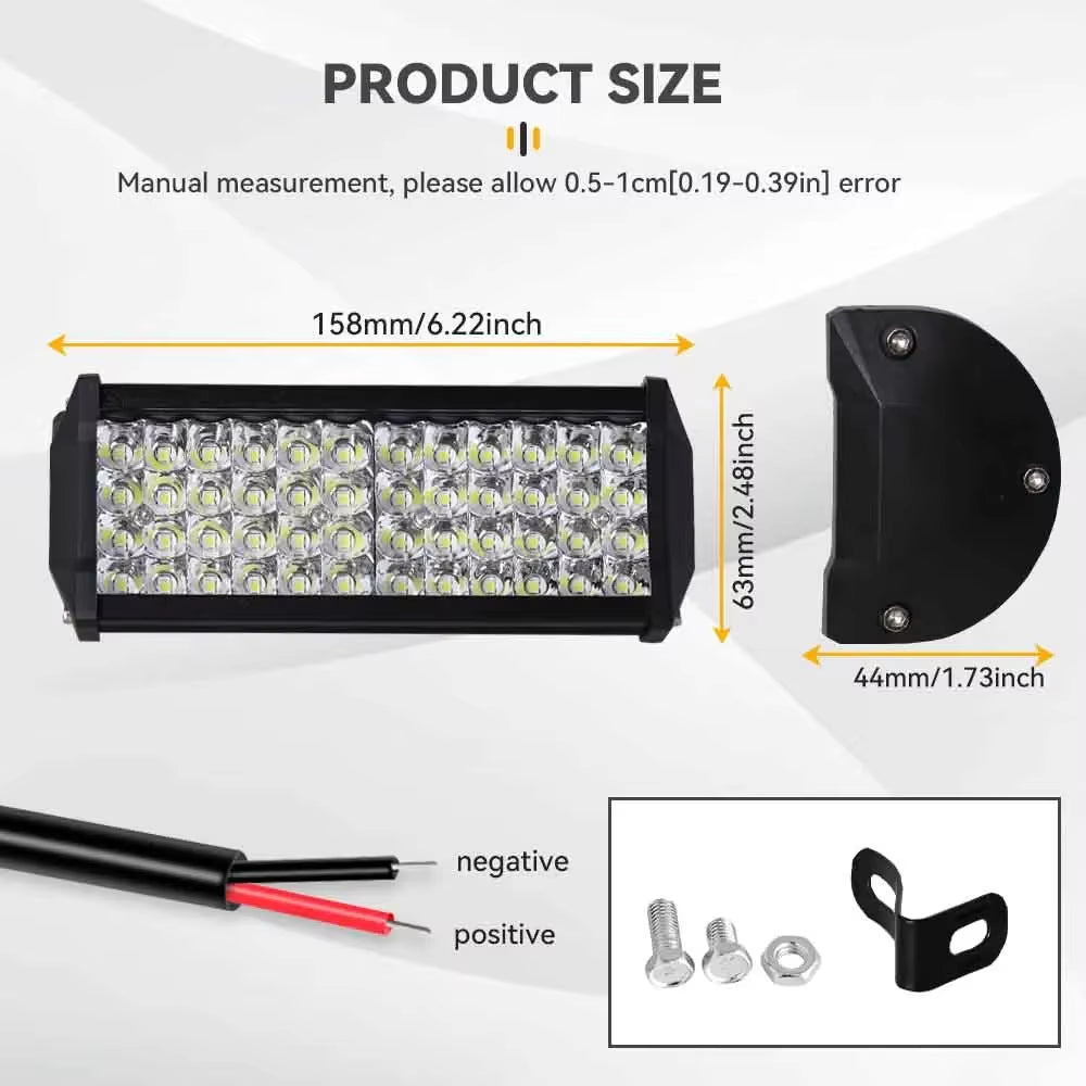 LED Bar Work Light 12V Offroad Spot Flood Combo LED Bar Work Light for ATV UTV Lada Niva 4X4 Truck Boat SUV
