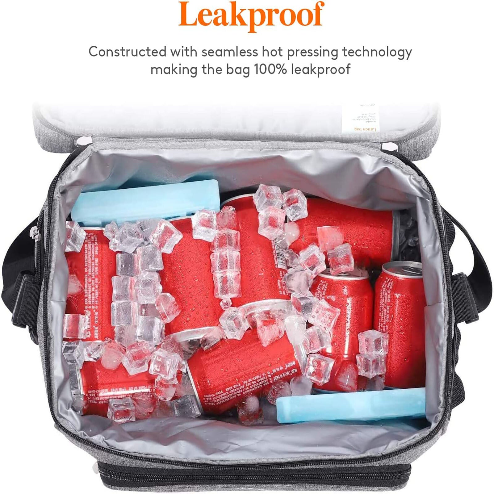 Outdoor Portable Lunch Bag Thermal Insulated Food Container Cooler Bag26X19X21Cm