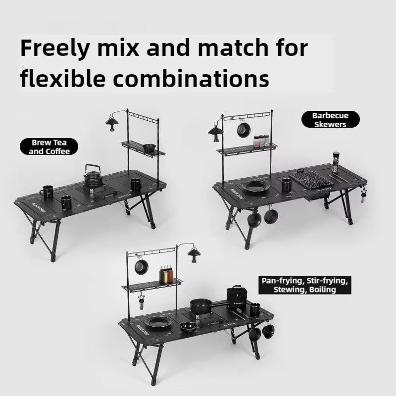 BLACKDOG Outdoor Camping Hundred Folding Table Camping Table IGT Free Combination Table Aluminum Outdoor Portable Camping Table