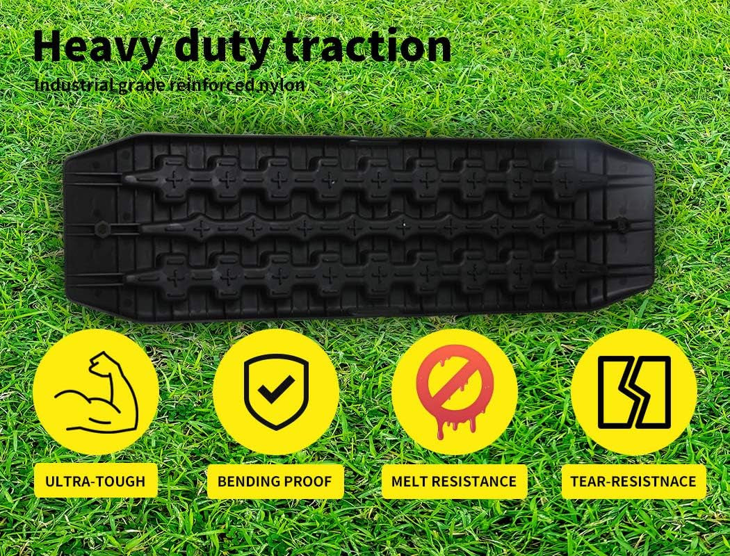 2X 4WD Recovery Tracks Boards Car Recovery Kits Tools Sand Snow Grass 10T