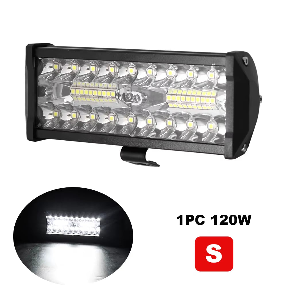 LED Bar Work Light 12V Offroad Spot Flood Combo LED Bar Work Light for ATV UTV Lada Niva 4X4 Truck Boat SUV