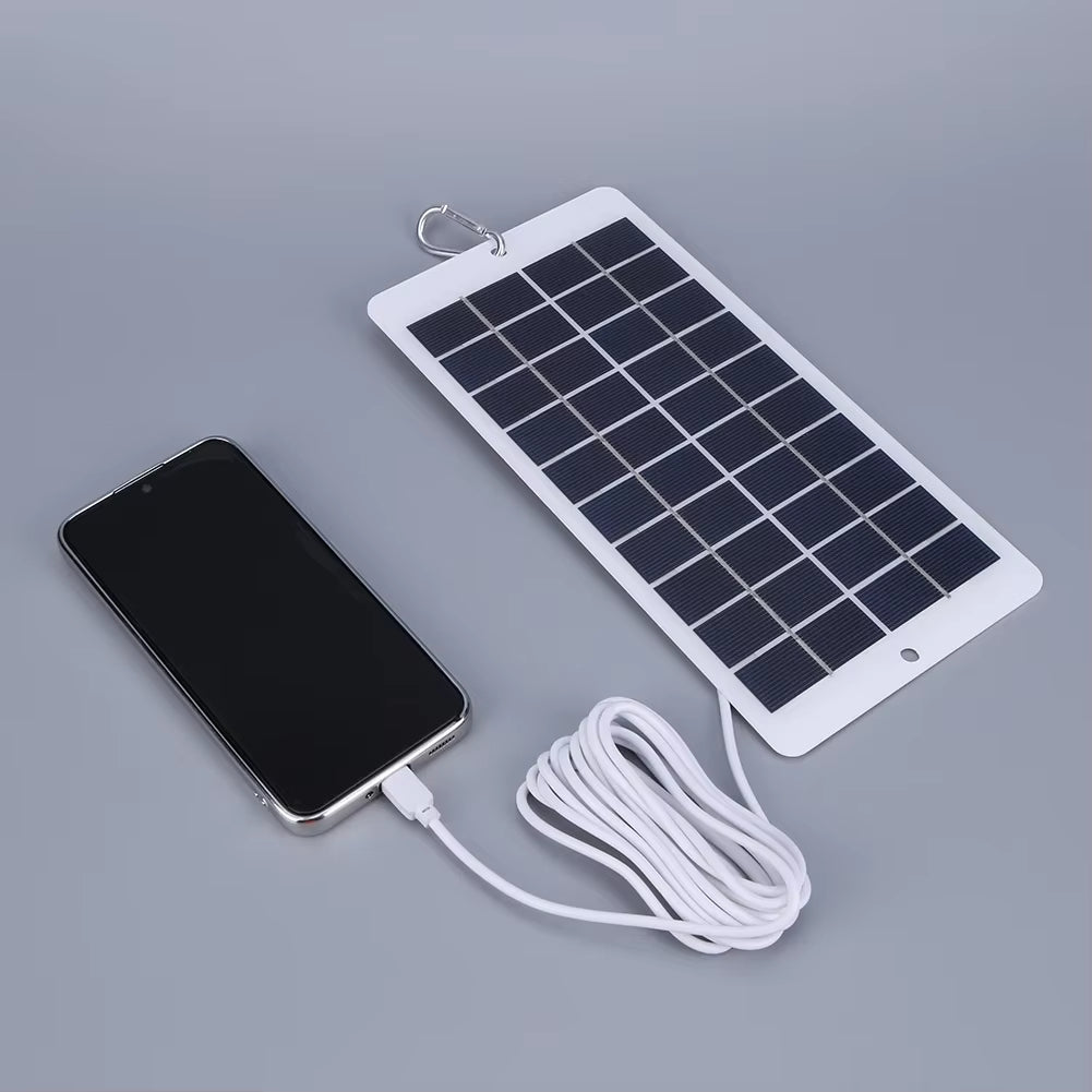 10W/2W Portable Solar Panel 5V Type C/USB Battery Charger Power Emergency Panel Mobilephone Power Bank for Camping Hiking Travel