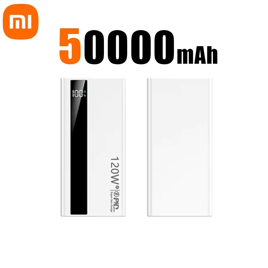 Xiaomi 500000Mah 120W Super Fast Charging High Capacity Power Bank External Battery Portable Battery Charger for Iphone Samsung