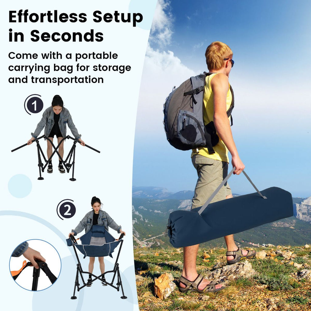 Oversized Hammock Camping Chair Foldable Swing Chair