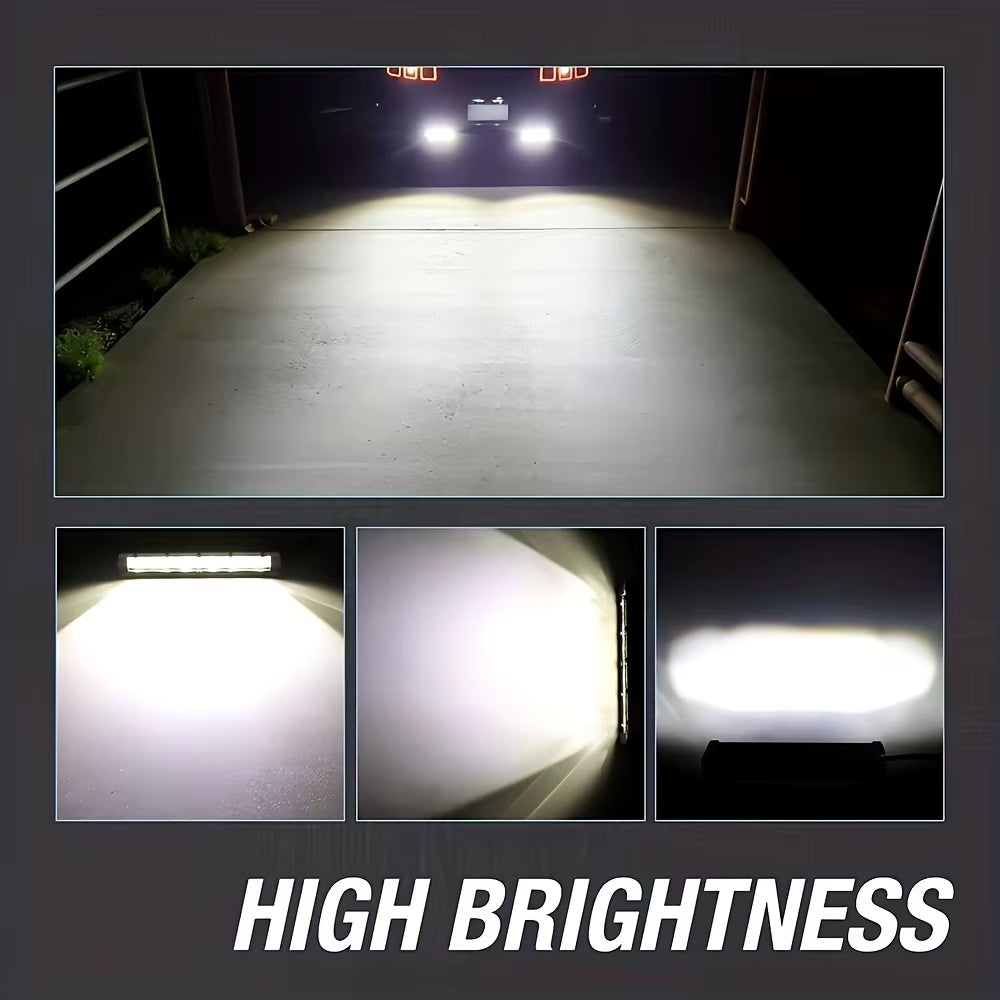 Super Bright LED Light Bar Offroad 8" 12V 24V Spotlight Barra LED Work Light for Lada Truck 4X4 SUV ATV Car Driving Fog Light