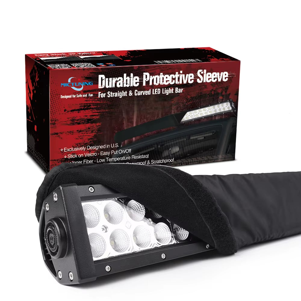 22" 32'' 42'' 52'' Auto Universal Fitment Nylon Cover Straight Curved LED Light Bar Premium Protective Gear Sleeve Bag