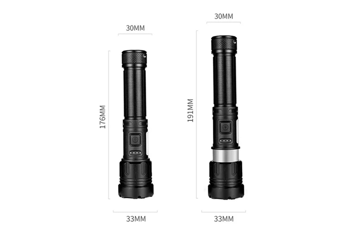 Super Bright 1000000LM LED Flashlight USB Rechargeable Tactical Torch
