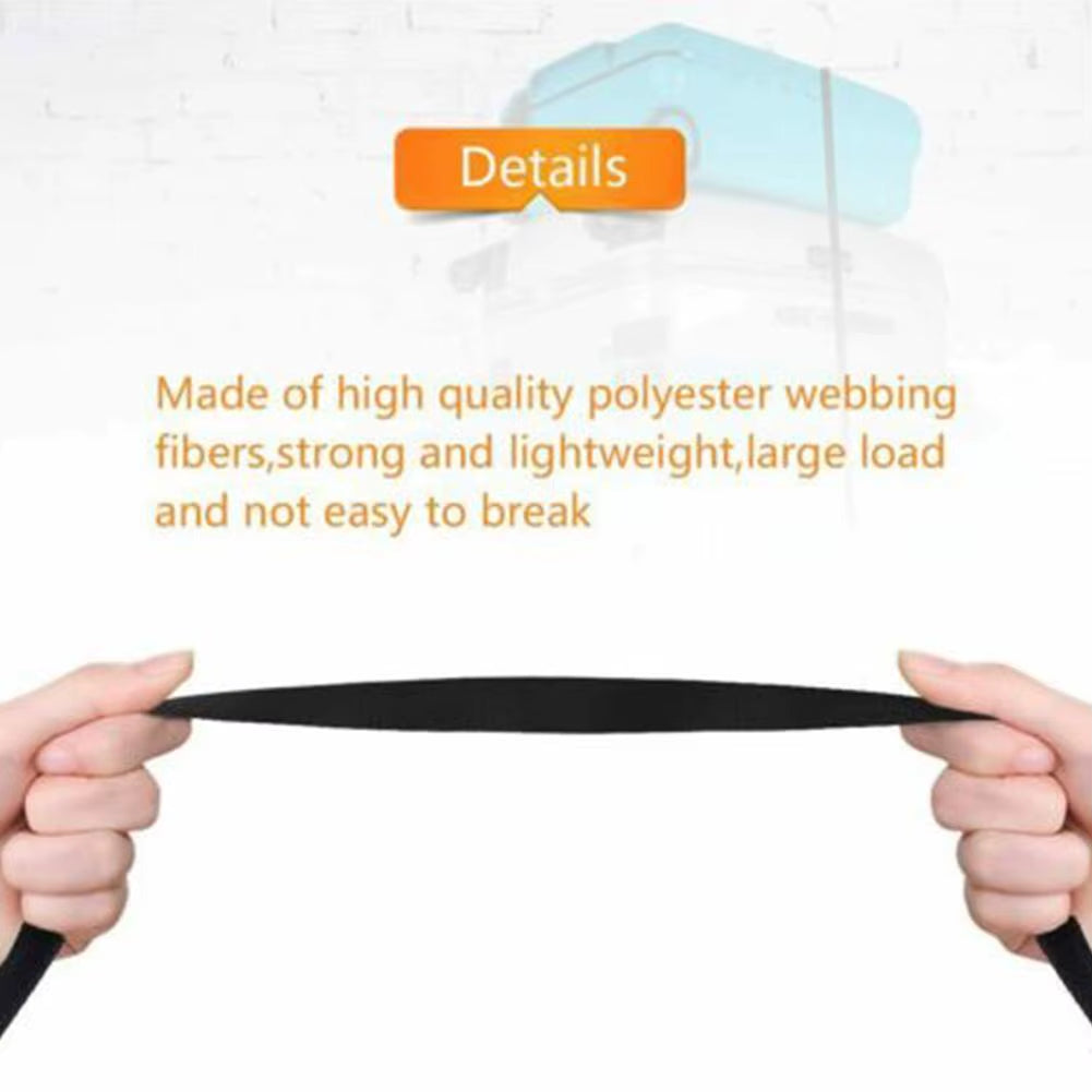 2Pcs 40Cm Black Buckle Tie-Down Belt Car Luggage Bag Cargo Straps for Car Motorcycle Metal Buckle Tow Rope Strong Ratchet Belt