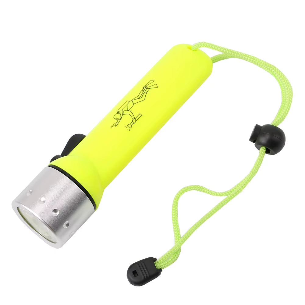 E5 Professional Waterproof Underwater Diving LED Flashlight Torch Equipment LED Scuba Dive Flashlights Torch Lamp Light Linterna