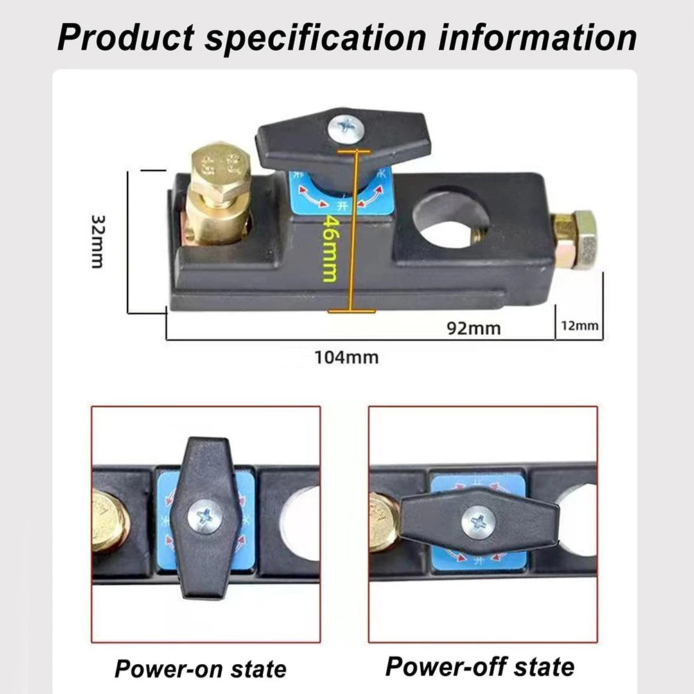 12V/24V Universal Car Battery Disconnect Switch Isolator Car Power Cut off Switch Battery Terminal Anti-Leakage Switch Car Parts