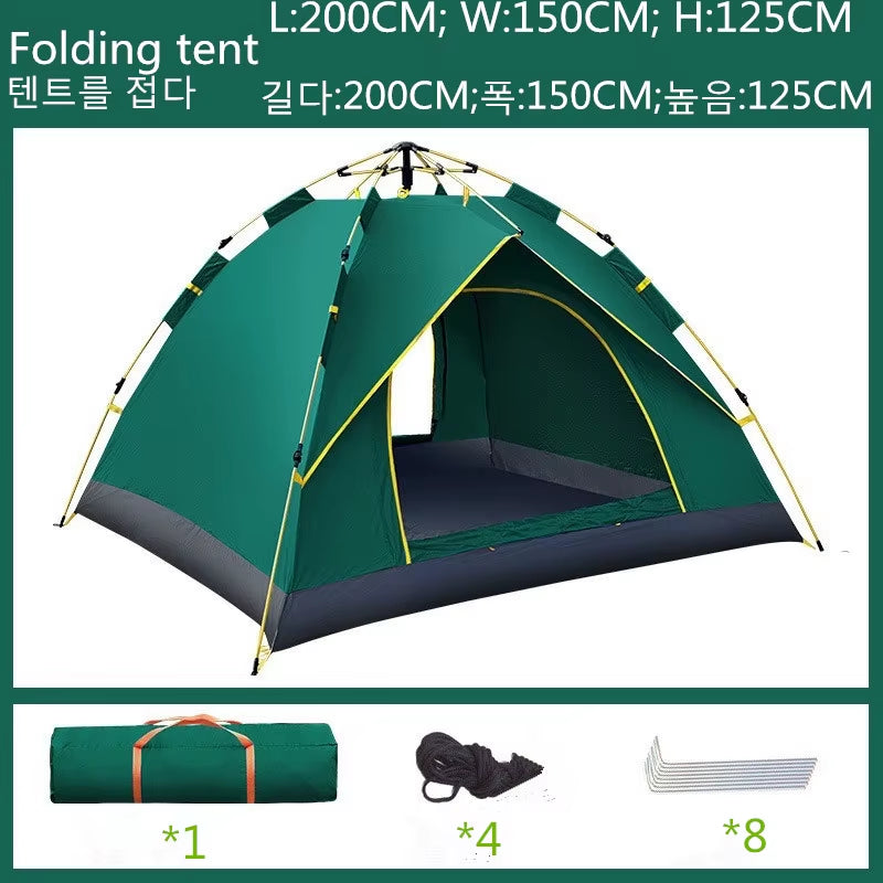 Automatic Quick Open Instant Pop up Tent for Outdoor Waterproof Sunscreen Folding Tent Camping Tents Hiking Picnic Beach