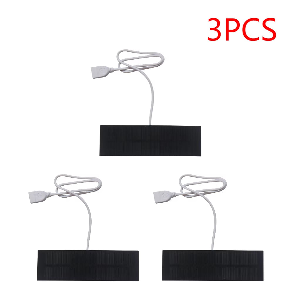 1-5PCS Mini Solar Panel Power Battery Cell Charger Outdoor DIY Power Solar System Board round Lamp Panel Charging