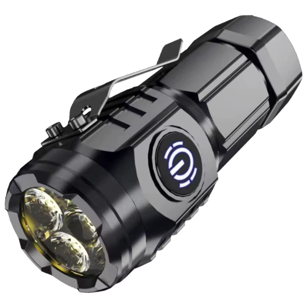 High Power LED Flashlight Torch 20W Powerful Tactical Hunting Light USB Rechargeable Ultra Powerful LED Flashlight 18350 Battery