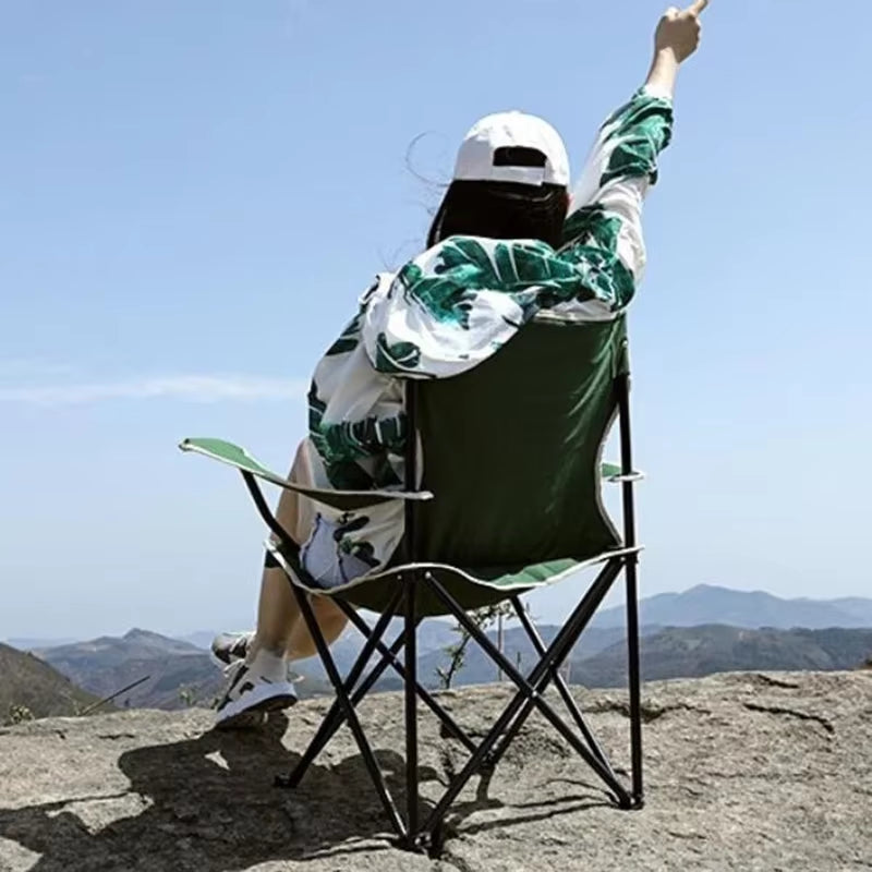 Portable Folding Camping Chair with Carrying Bag Foldable Camping Chair Hard Arms, Portable Lawn Chair for Adults,Outdoor Chairs