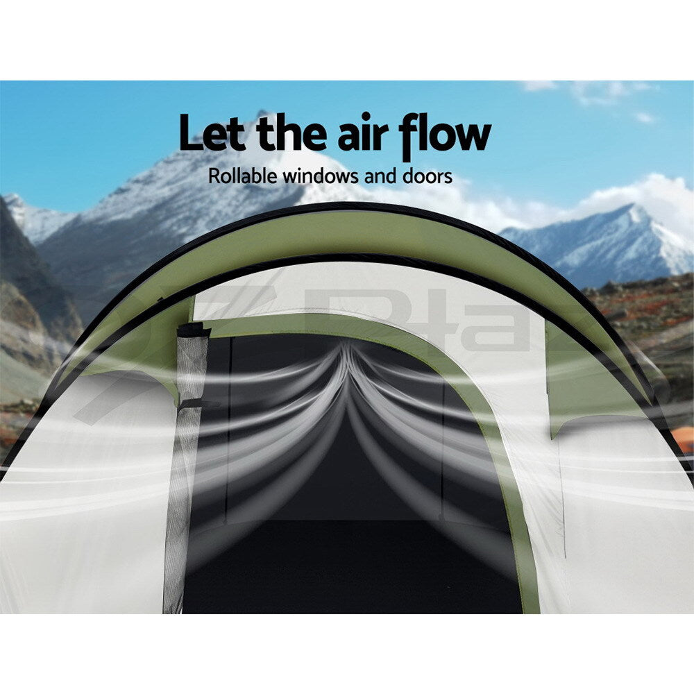 Weisshorn Instant up Camping Tent 4-5 Person Pop up Tents Family Hiking Dome