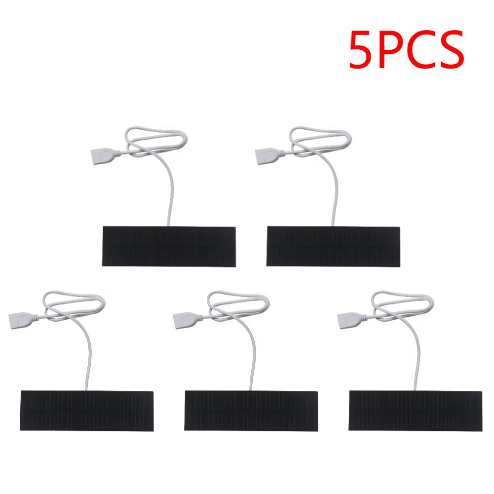 1-5PCS Mini Solar Panel Power Battery Cell Charger Outdoor DIY Power Solar System Board round Lamp Panel Charging