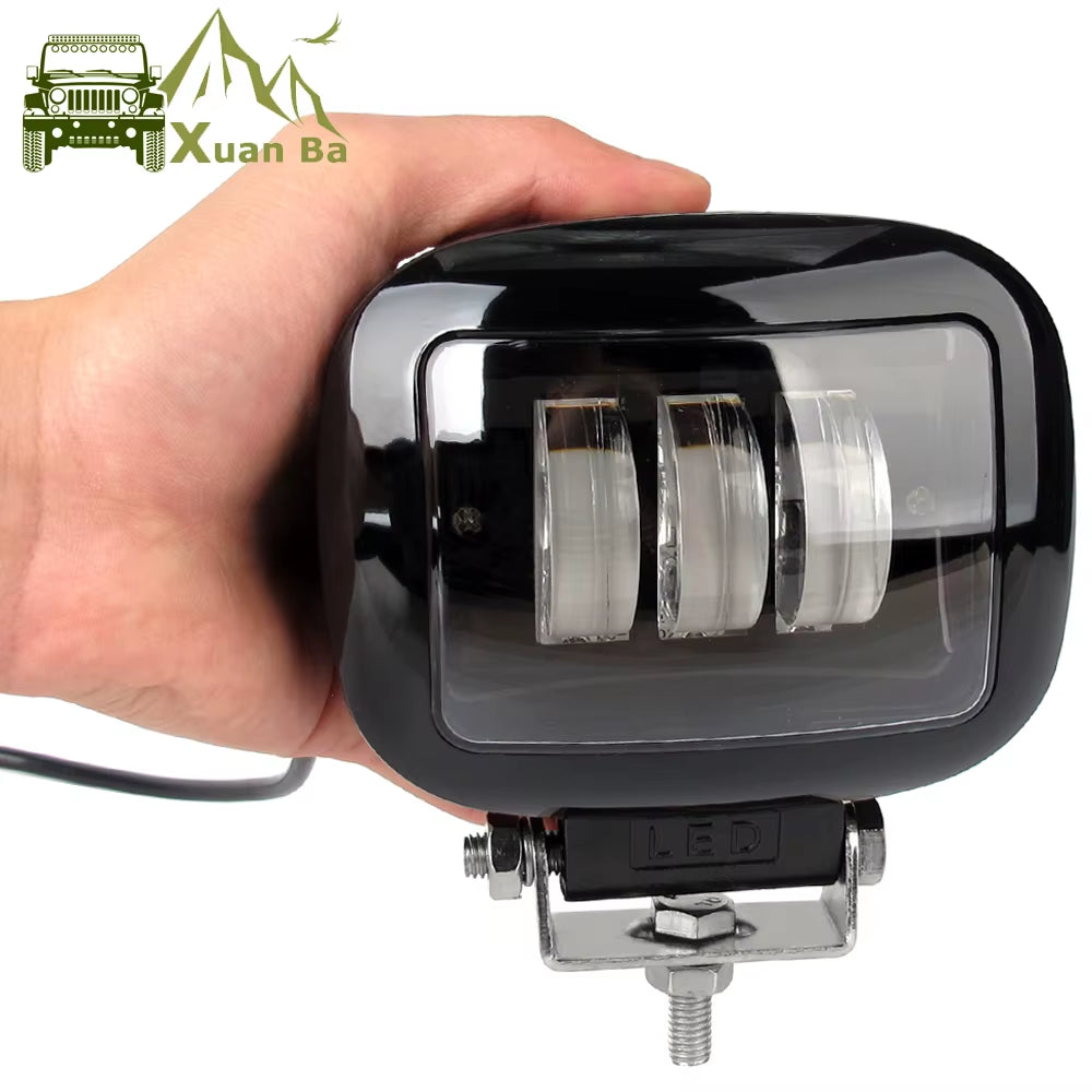 6D Lens 5 Inch round Square Led Work Light 12V for Car 4WD ATV SUV UTV Trucks 4X4 Offroad Motorcycle Auto Working Driving Lights
