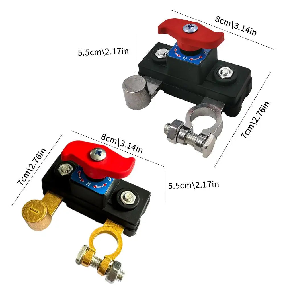 12V Car Battery Cut off Switch Disconnect Isolator Cut-Off Power Cutoff Switch Car Battery Power off Switch Anti-Leakage Circuit