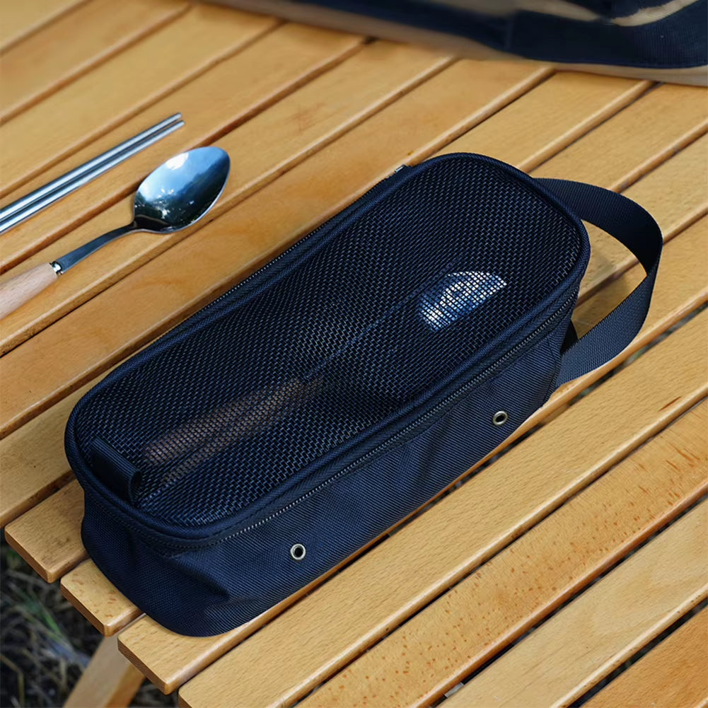 Camping Cookware Storage Bag Multifunctional Outdoor BBQ Cookware Bag Waterproof Camping Utensils Bag Outdoor Camping Supplies