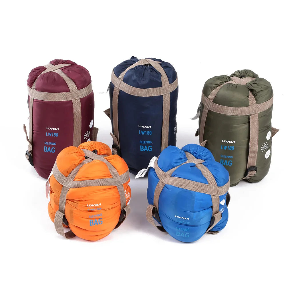 LIXADA 190*75Cm Envelope Sleeping Bag Adult Camping Outdoor Mini Walking Beach Sleeping Bags Ultralight Travel Bag Spring Autumn