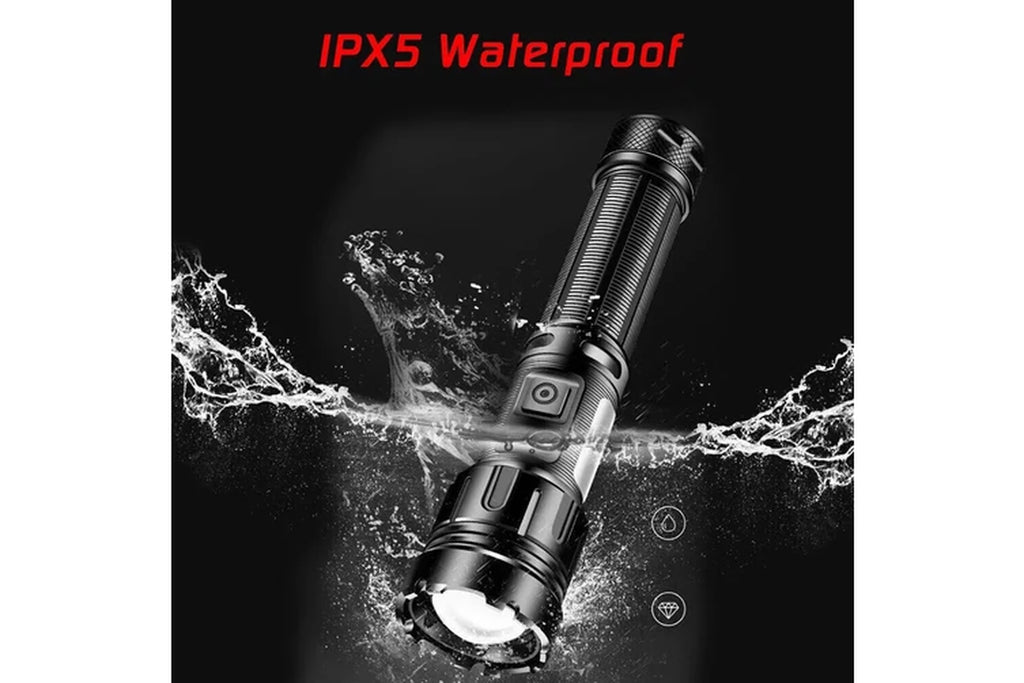 Super Bright 1000000LM LED Flashlight USB Rechargeable Tactical Torch