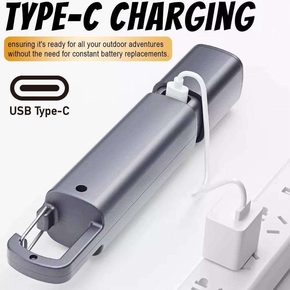 2-10PCS Super Bright Flashlight USB Charging Mini Portable LED Torch 800Mah Camping Powerful Flashlight 300LM for Outdoor Hiking