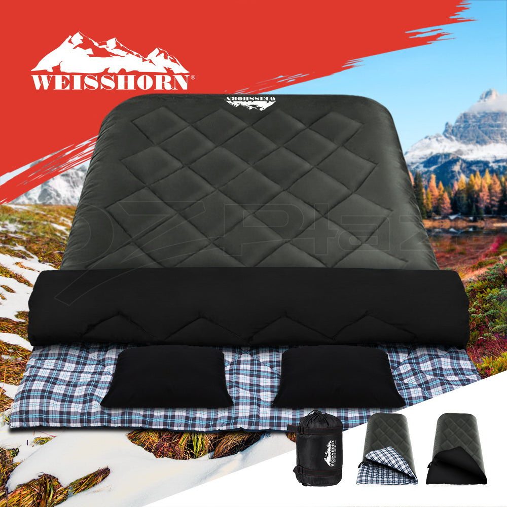 Weisshorn Sleeping Bag Bags Single Double Camping Hiking Tent Winter Summer