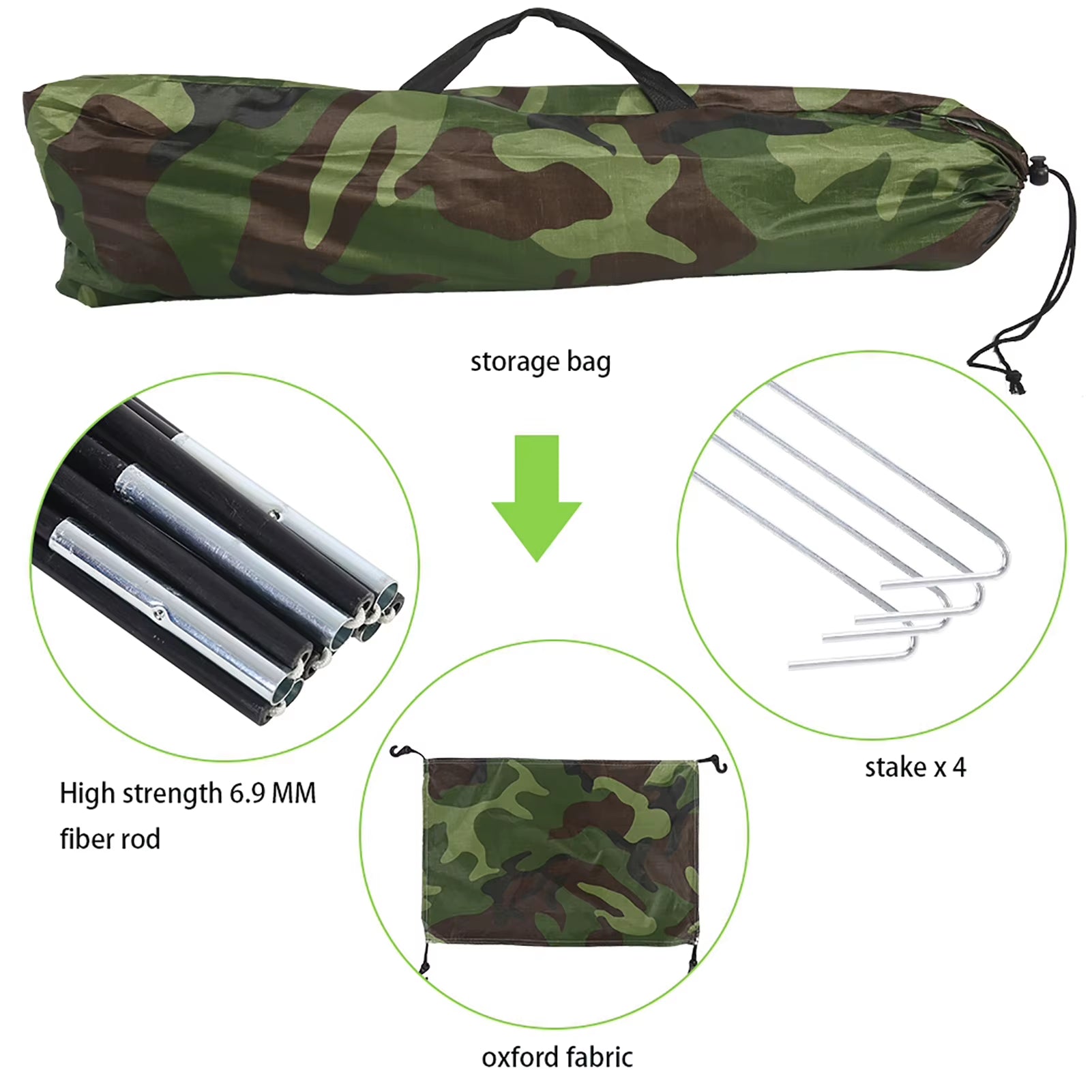 Camouflage Tent One Person Tent Outdoor Camouflage UV Waterproof One Person Tent for Camping Hiking Tent Outdoor Tent