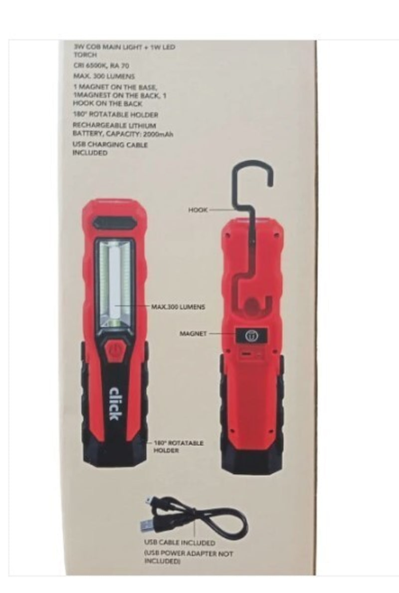 Click Rechargeable Handheld Led Worklight GS8836