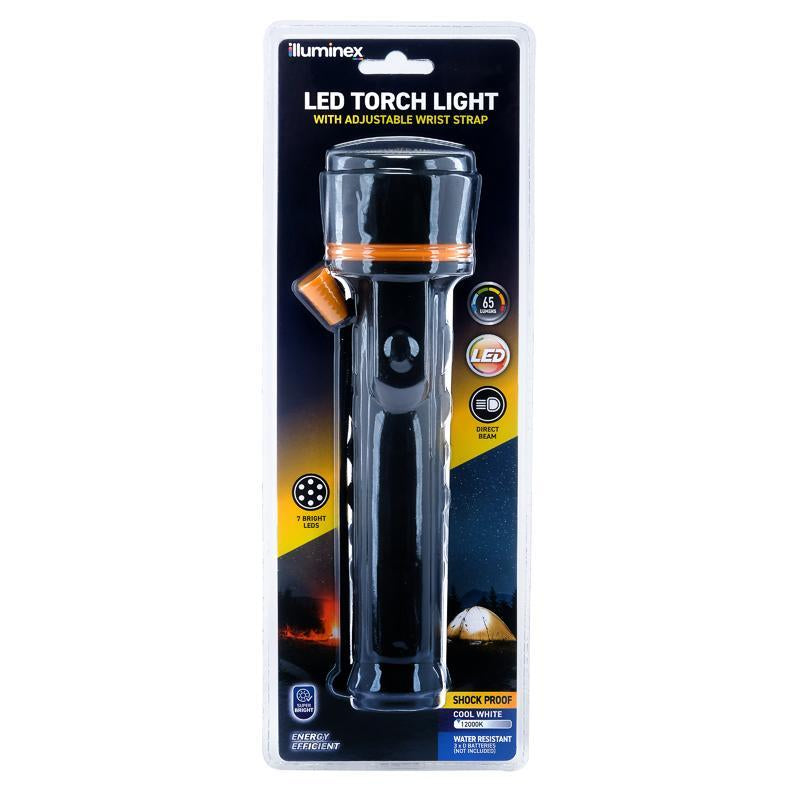 Illuminex Battery Operated Torch 7 LED 24.5Cm X 6.5Cm X 6.5Cm