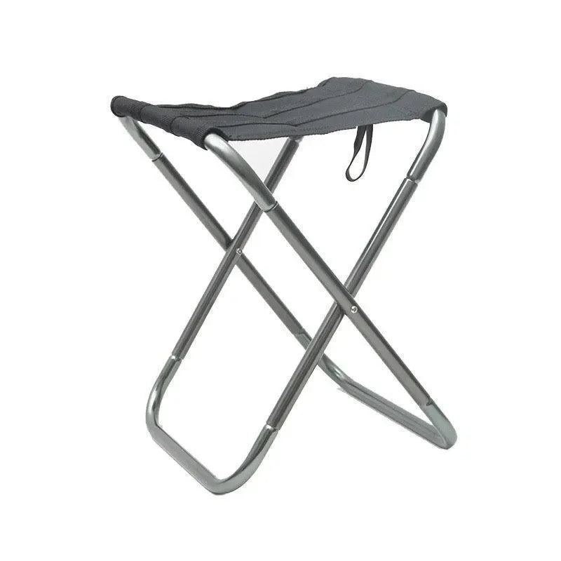 Outdoor Camping Chair Golden Aluminum Alloy Folding Chair with Bag Stool Seat Fishing Camping