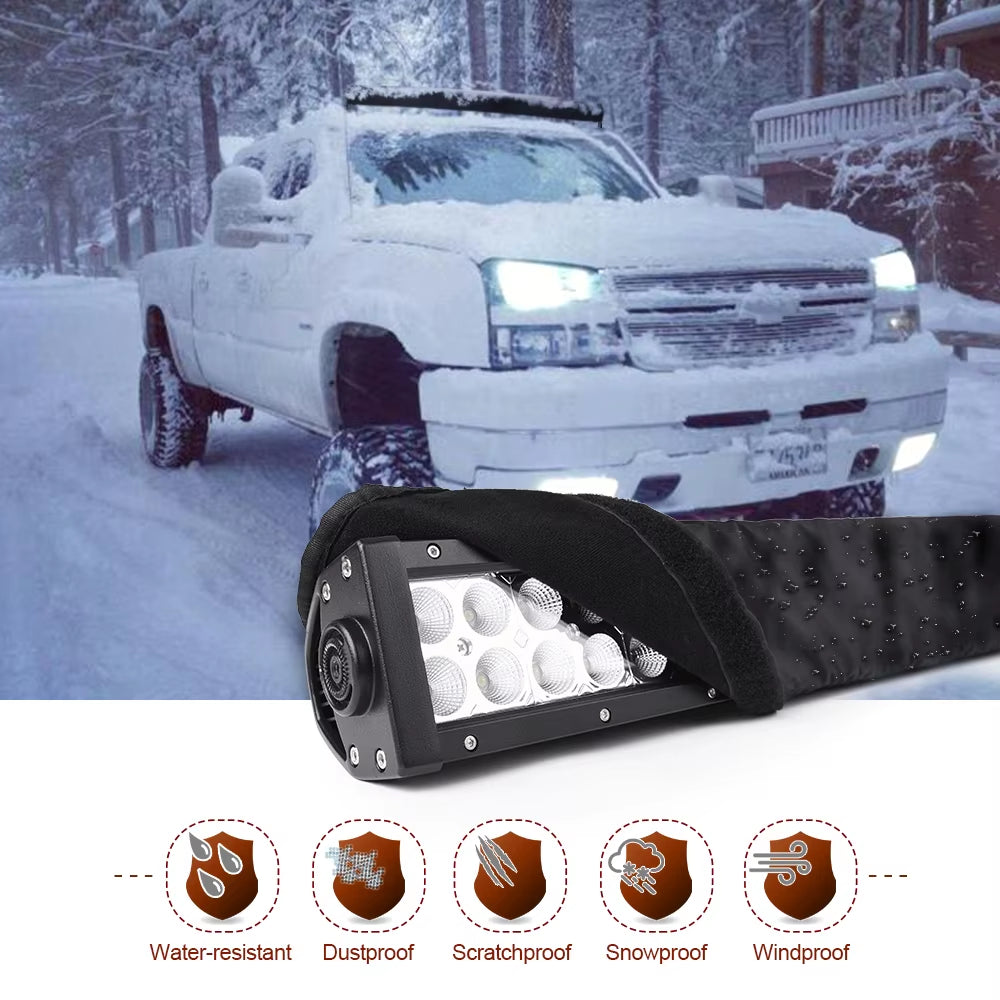 22" 32'' 42'' 52'' Auto Universal Fitment Nylon Cover Straight Curved LED Light Bar Premium Protective Gear Sleeve Bag