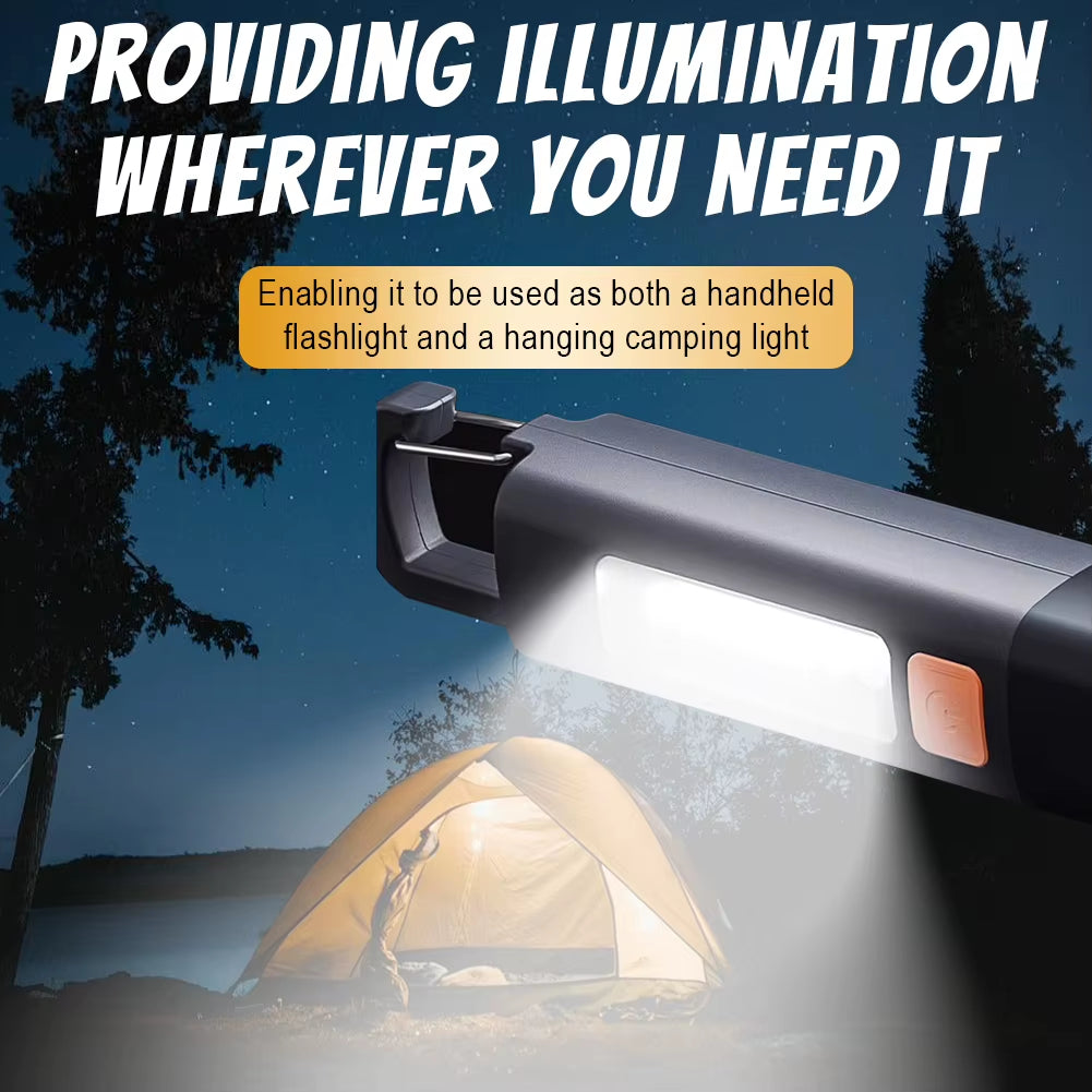 2-10PCS Super Bright Flashlight USB Charging Mini Portable LED Torch 800Mah Camping Powerful Flashlight 300LM for Outdoor Hiking