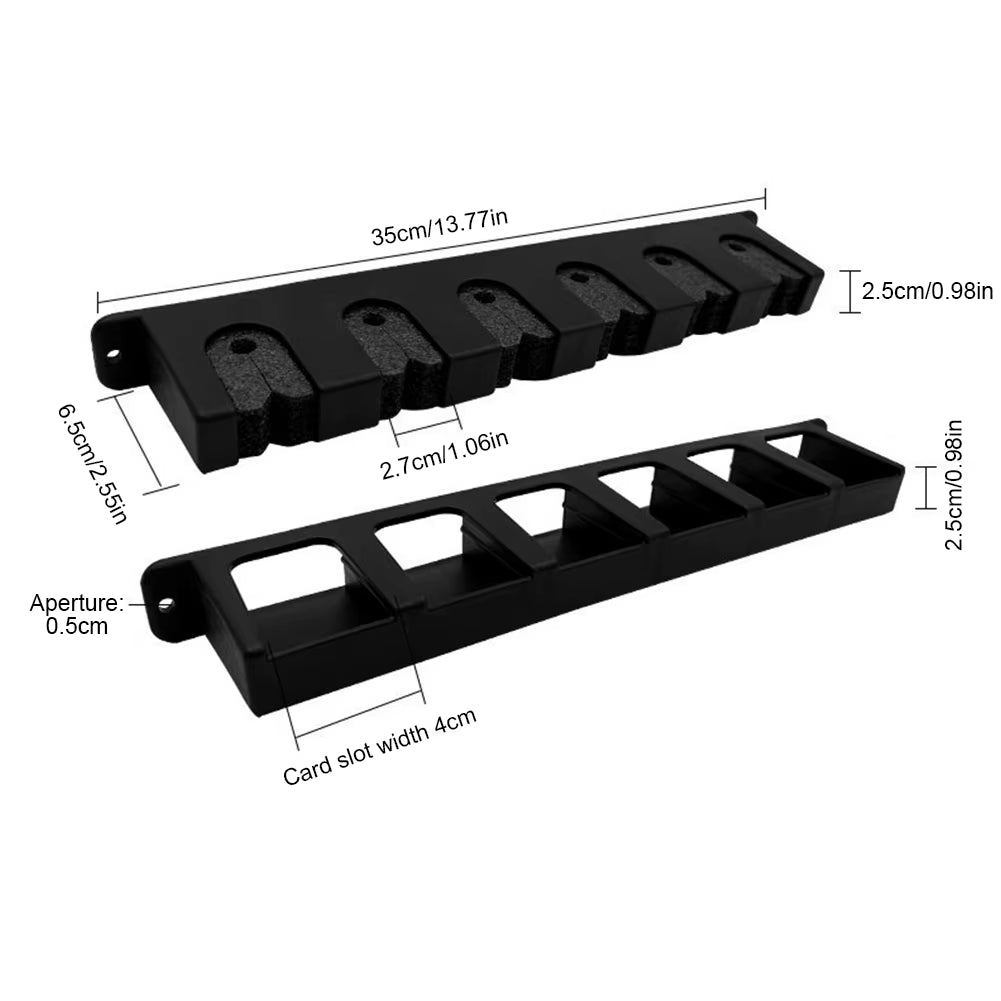 Wall Mount Fishing Rod Rack Vertical Fishing Pole Holders Store 6 Rods Fishing Pole Rack for Garage Wall